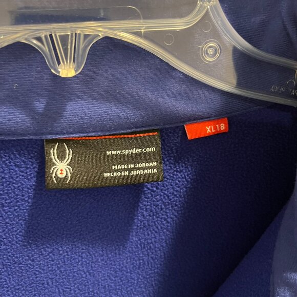 Spyder Kids Blue Zip Up Jacket - Picture 3 of 3